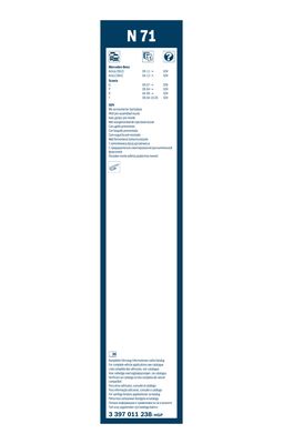 Bosch Ruitenwisserblad 3 397 011 238