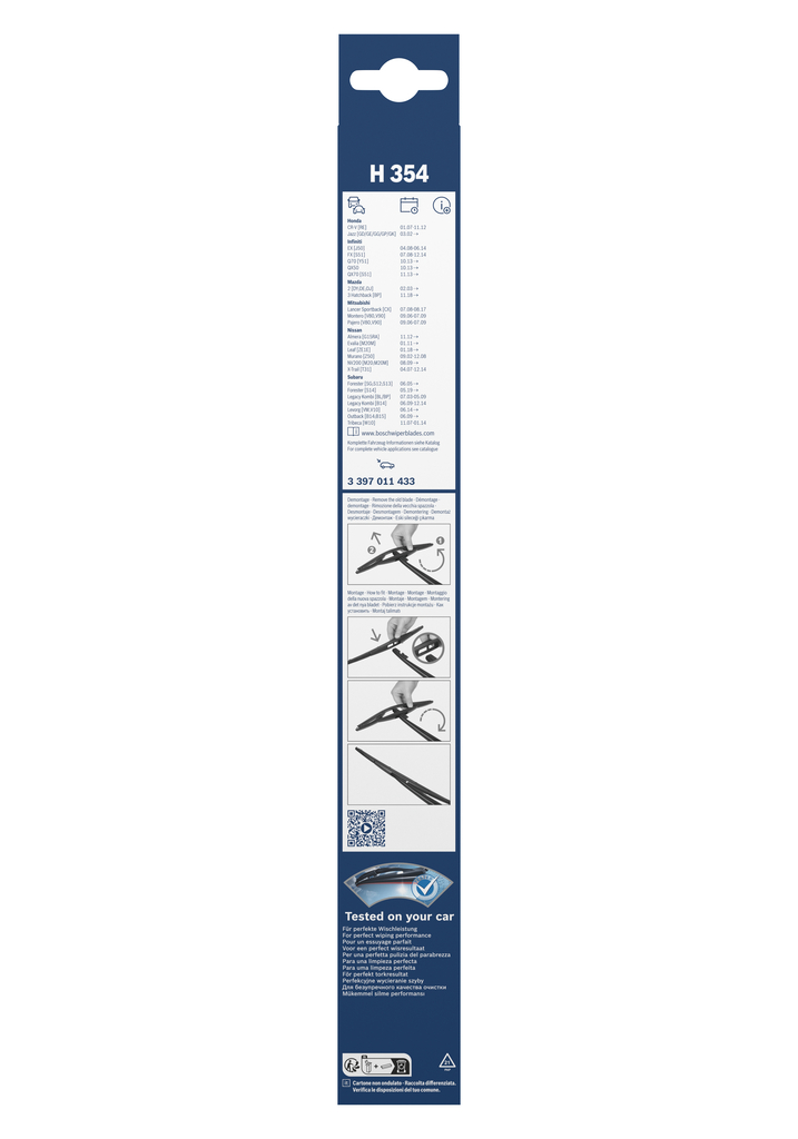 Bosch Ruitenwisserblad 3 397 011 433