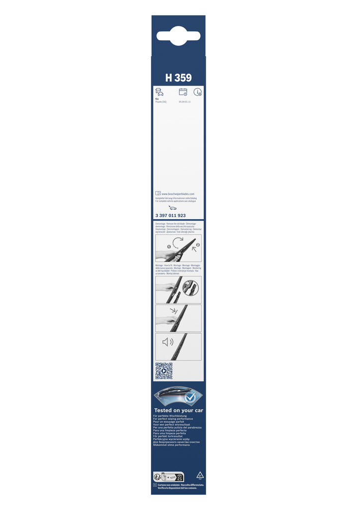 Bosch Ruitenwisserblad 3 397 011 923