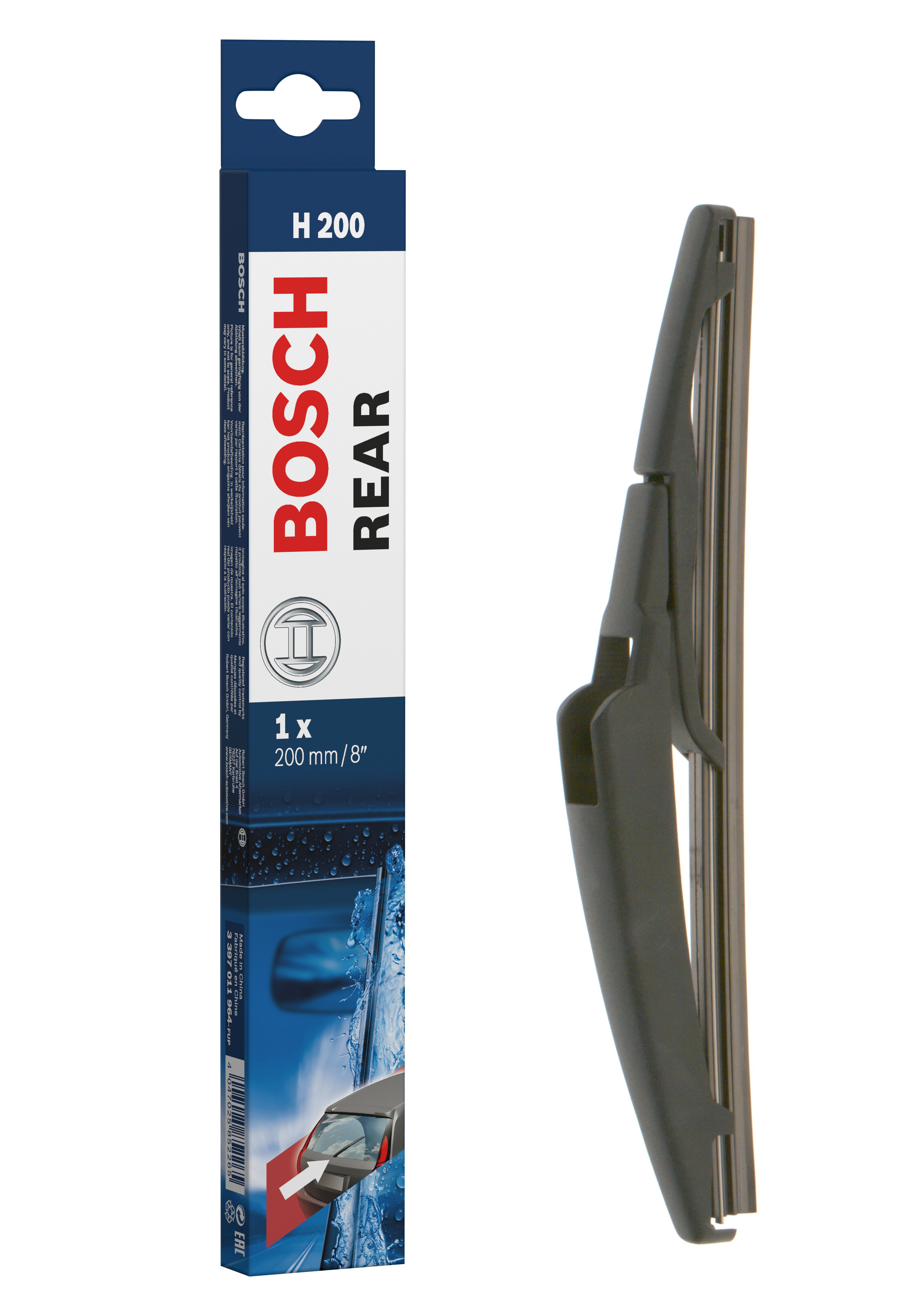 Ruitenwisserblad Bosch 3 397 011 964 - Bosch H200 - Ruitenwisser Rear - Lengte: 200 mm - wisserblad achter