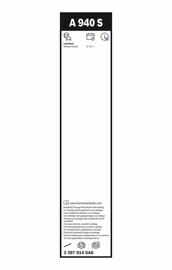 Bosch Wisserblad 3 397 014 0A6