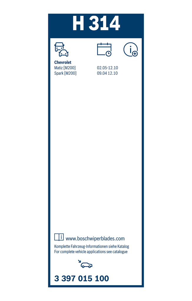 Bosch Ruitenwisserblad 3 397 015 100
