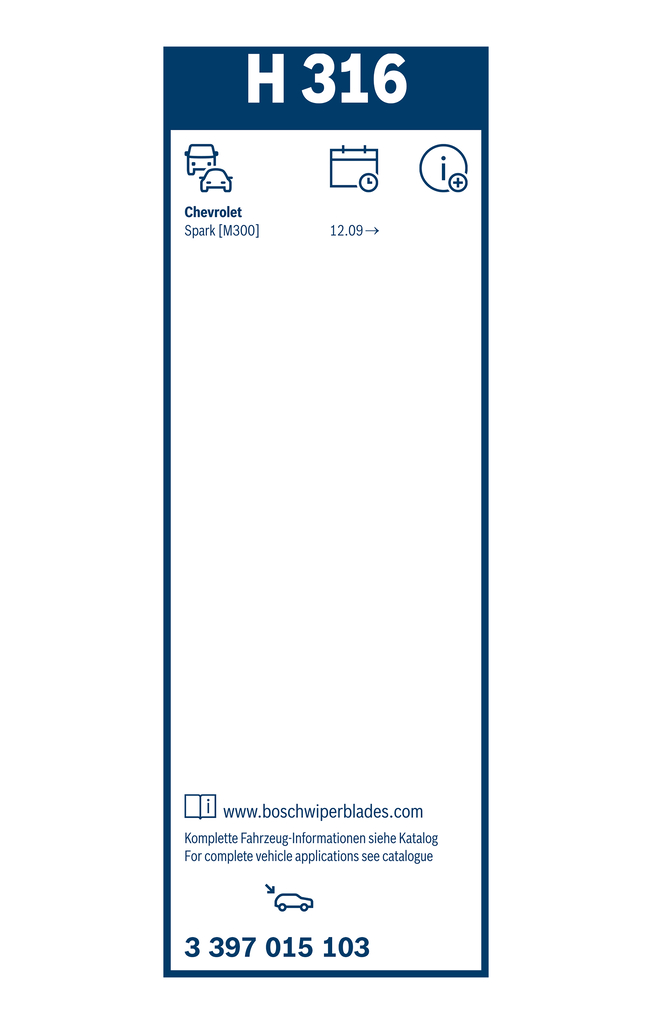 Bosch Ruitenwisserblad 3 397 015 103