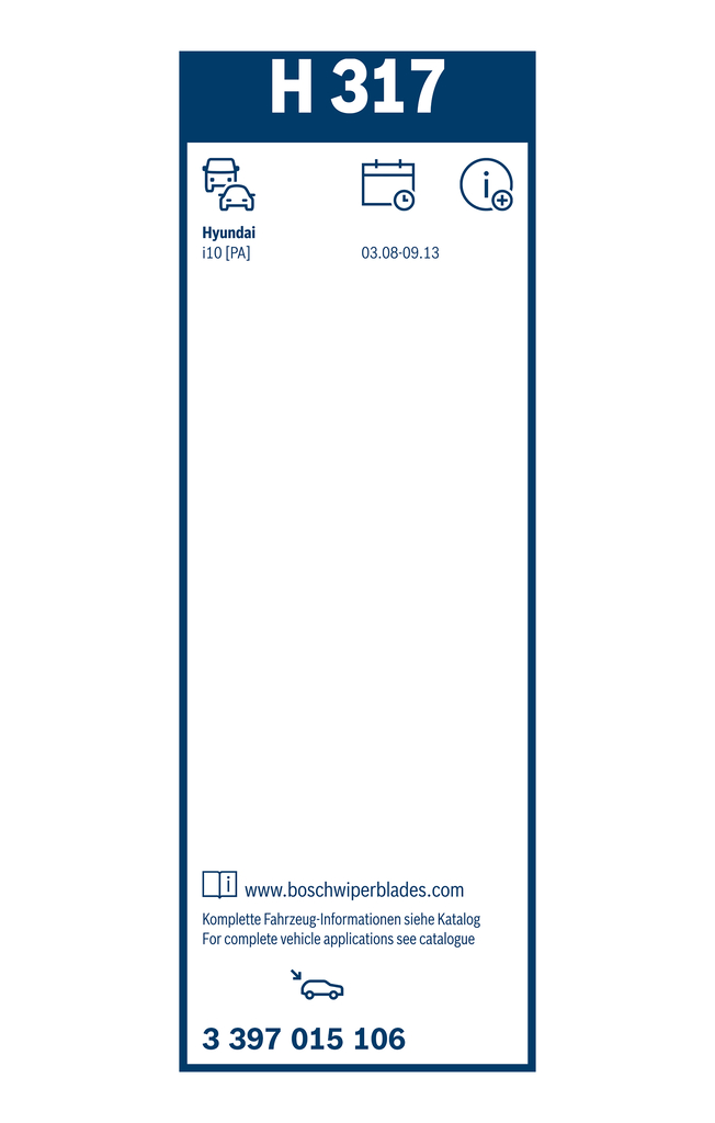 Bosch Ruitenwisserblad 3 397 015 106