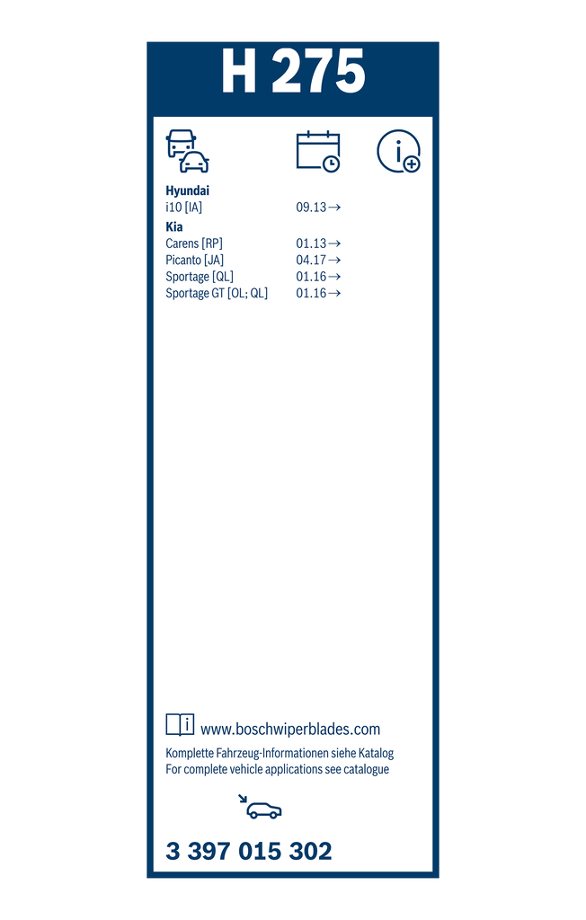 Bosch Ruitenwisserblad 3 397 015 302