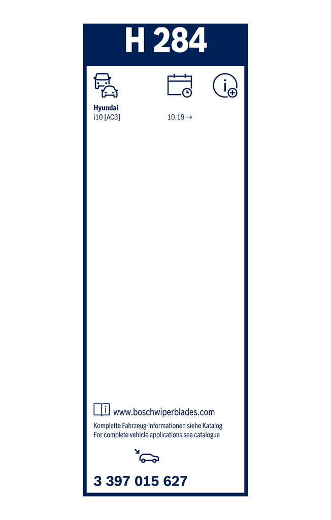 Bosch Ruitenwisserblad 3 397 015 627