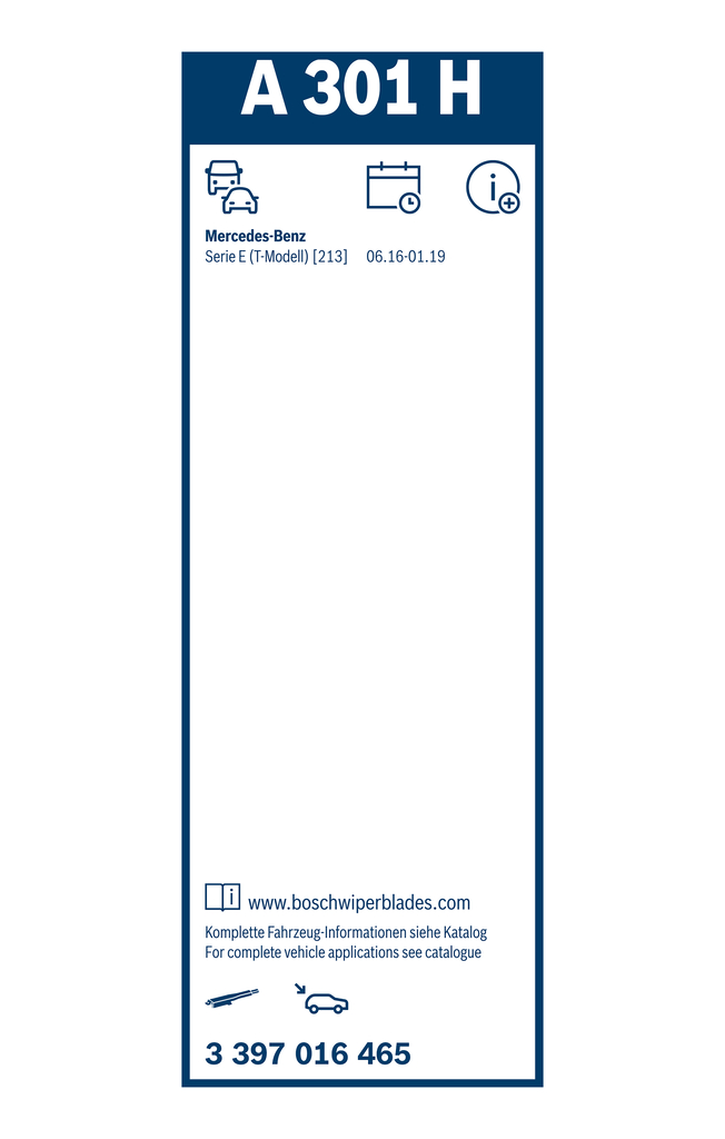Bosch Ruitenwisserblad 3 397 016 465