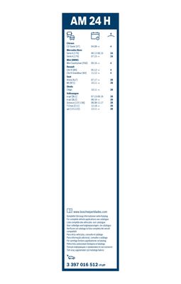 Bosch Ruitenwisserblad 3 397 016 512