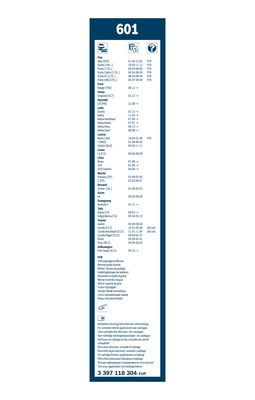 Bosch Ruitenwisserblad 3 397 118 304