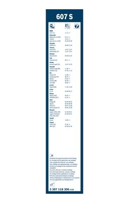 Bosch Ruitenwisserblad 3 397 118 306