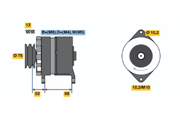 Alternator/Dynamo Bosch 6 033 GB3 034
