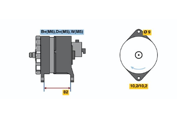 Alternator/Dynamo Bosch 6 033 GB5 011