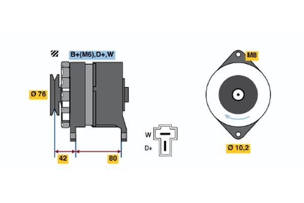 Alternator/Dynamo Bosch 9 120 334 136