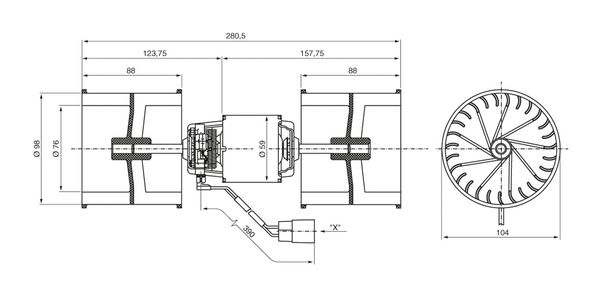 Bosch Kachelventilator 9 130 451 049