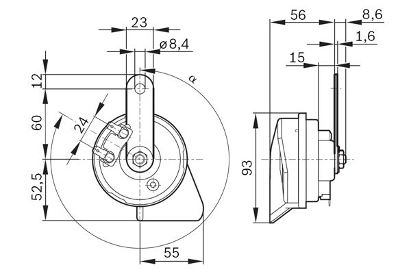 Bosch Luchthoorn  9 320 335 206