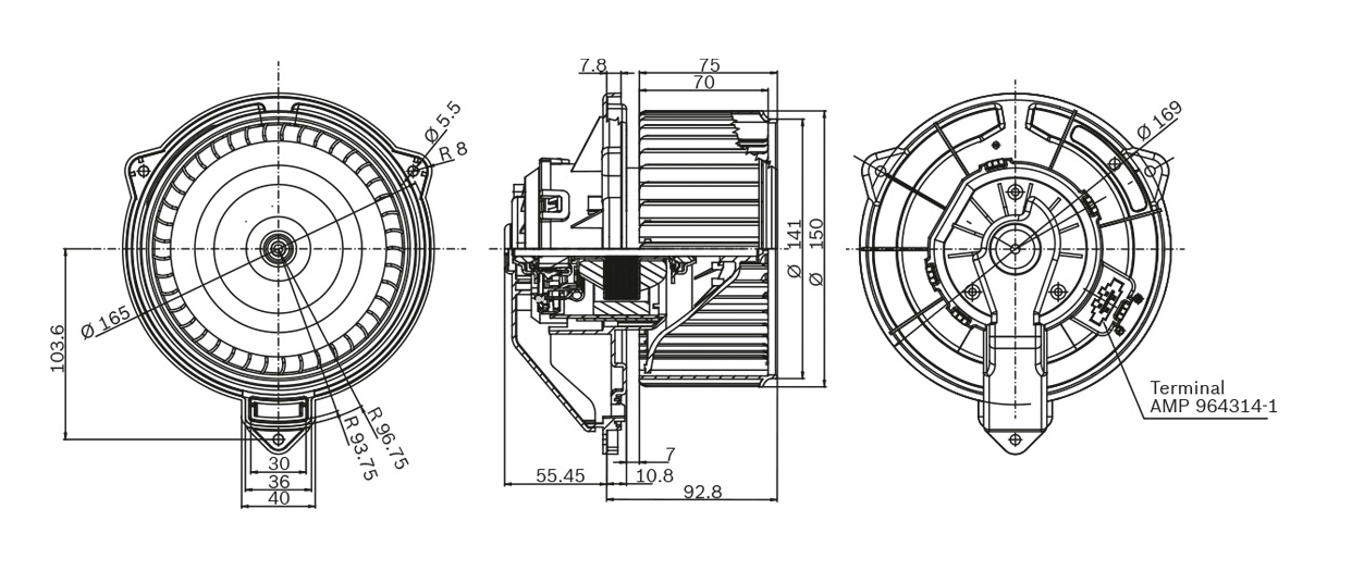 Bosch Kachelventilator F 006 B10 310