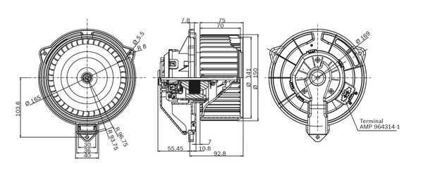 Bosch Kachelventilator F 006 B10 310