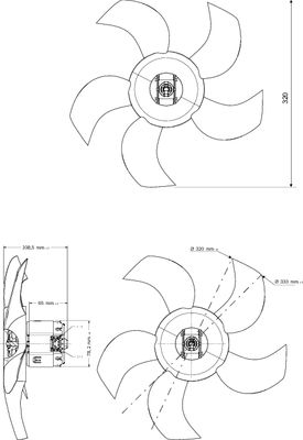 Bosch Ventilatorwiel-motorkoeling F 006 B10 441