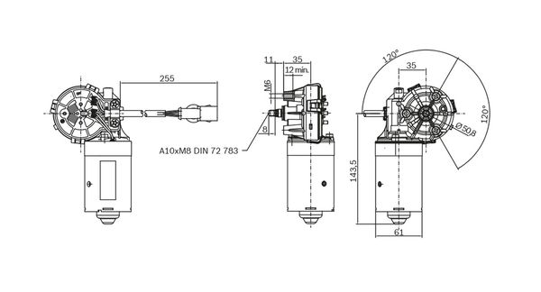 Bosch Ruitenwissermotor F 006 B20 050