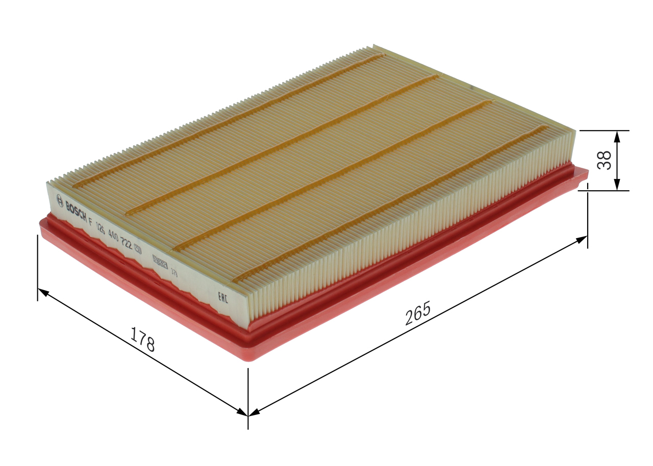 Luchtfilter Bosch F 026 400 722