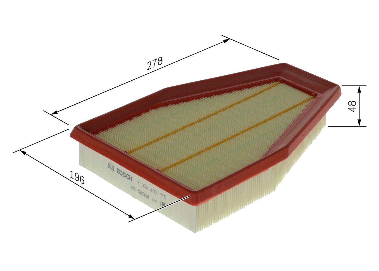 Bosch Luchtfilter F 026 400 755