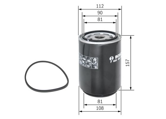 Bosch Brandstoffilter F 026 402 025