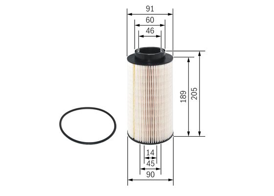 Bosch Brandstoffilter F 026 402 033