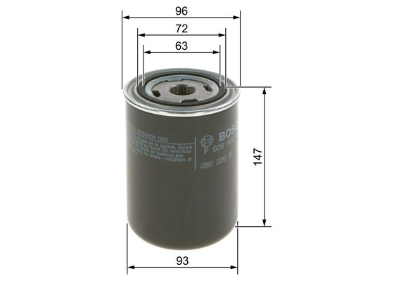 Bosch Brandstoffilter F 026 402 037