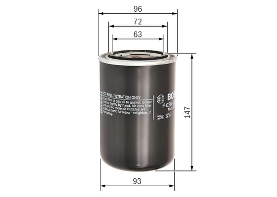 Bosch Brandstoffilter F 026 402 087