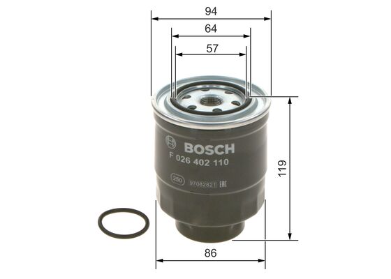 Bosch Brandstoffilter F 026 402 110