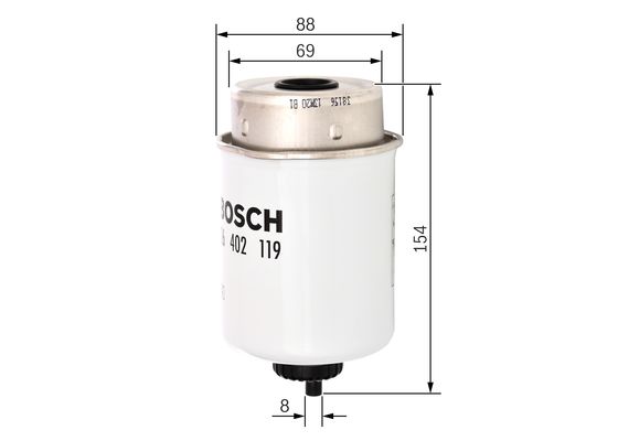 Bosch Brandstoffilter F 026 402 119