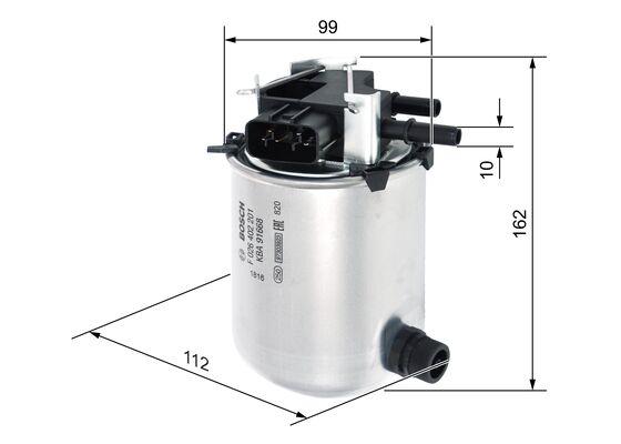 Bosch Brandstoffilter F 026 402 201