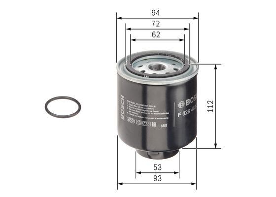 Bosch Brandstoffilter F 026 402 223