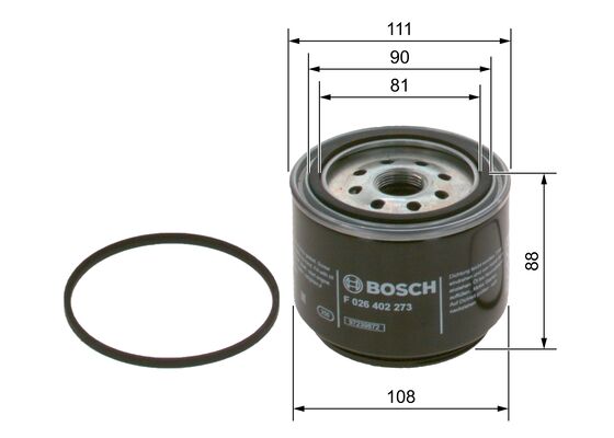 Bosch Brandstoffilter F 026 402 273