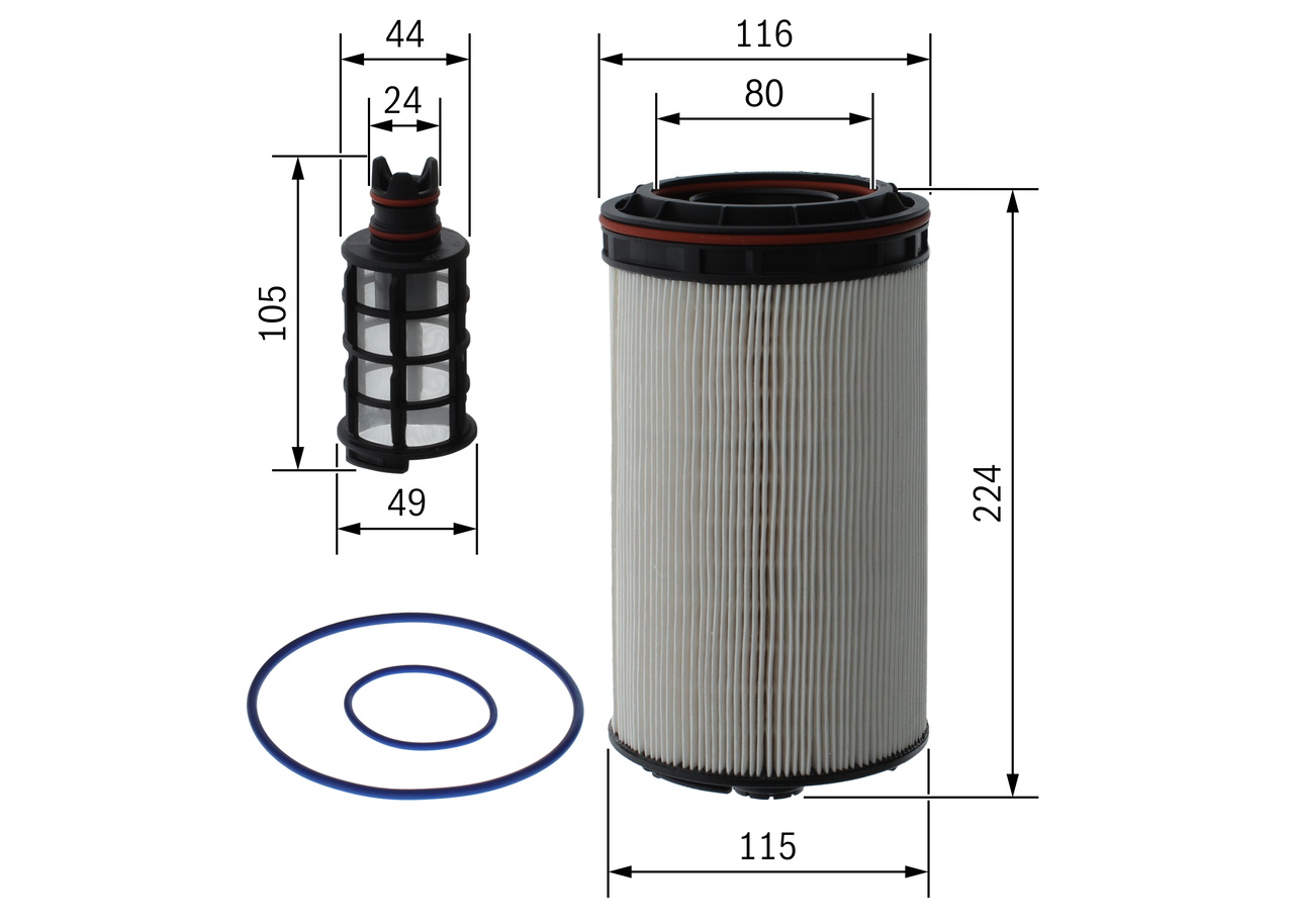 Bosch Brandstoffilter F 026 402 308