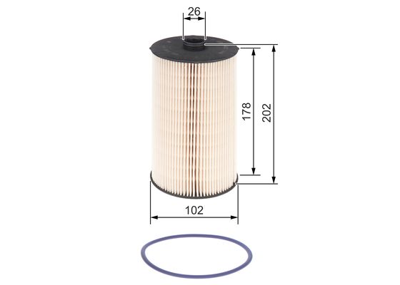 Bosch Brandstoffilter F 026 402 748