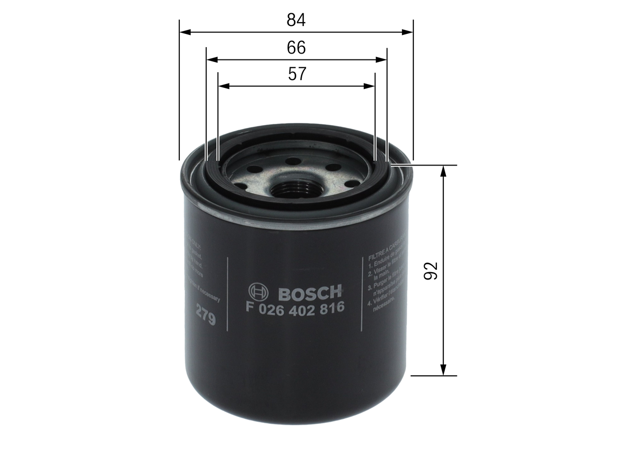 Bosch Brandstoffilter F 026 402 816