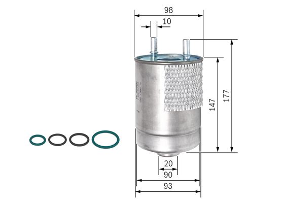 Bosch Brandstoffilter F 026 402 850