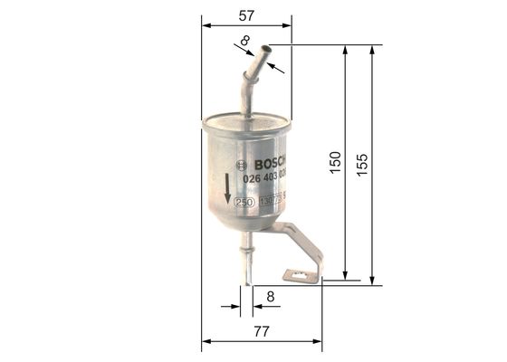 Bosch Brandstoffilter F 026 403 026