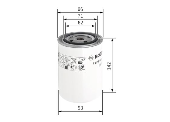 Bosch Koelmiddelfilter F 026 404 011