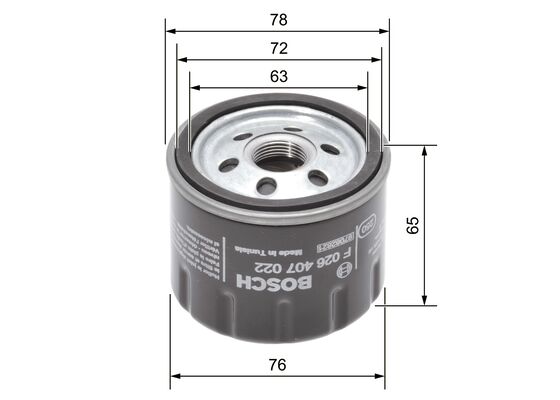 Bosch Oliefilter F 026 407 022