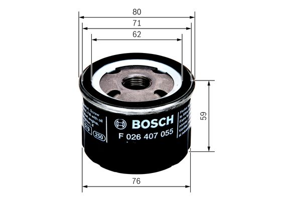 Bosch Oliefilter F 026 407 055