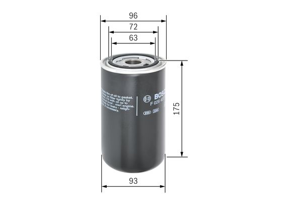 Bosch Hydrauliekfilter F 026 407 113