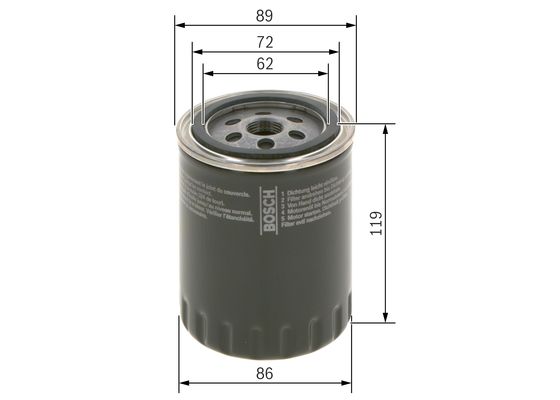 Bosch Oliefilter F 026 407 136