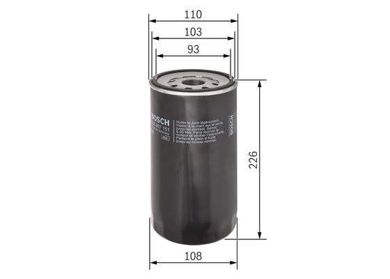 Bosch Oliefilter F 026 407 151