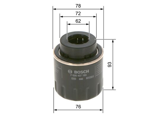 Bosch Oliefilter F 026 407 183