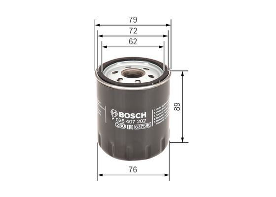 Bosch Oliefilter F 026 407 202