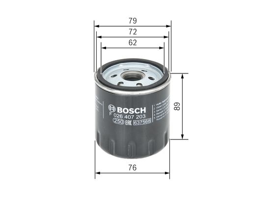 Bosch Oliefilter F 026 407 203