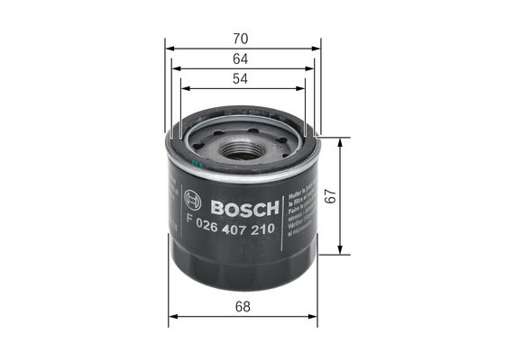 Bosch Oliefilter F 026 407 210