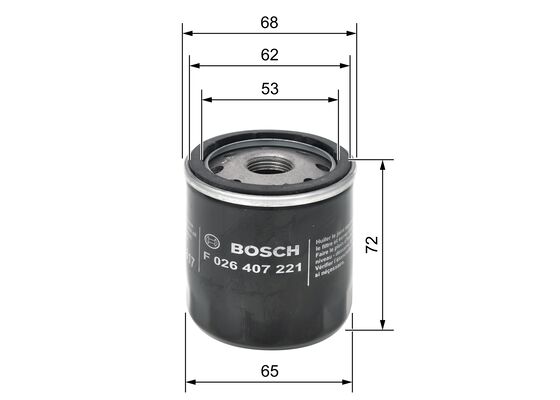 Bosch Oliefilter F 026 407 221